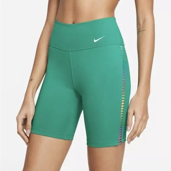 Nike One Rainbow Ladder 7” Performance Shorts, size SMALL Women’s NWOT - Picture 1 of 5